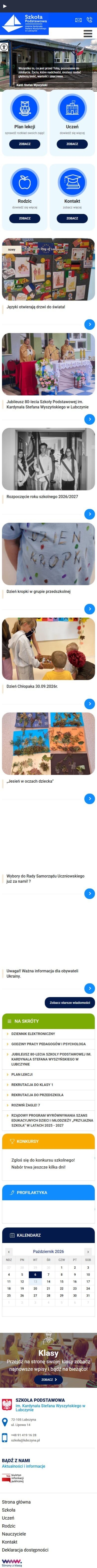 Szkoła Podstawowa w Lubczynie - wersja mobilna