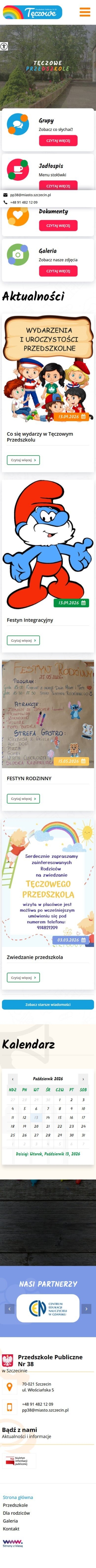 Przedszkole Publiczne Nr 38 w Szczecinie - wersja mobilna